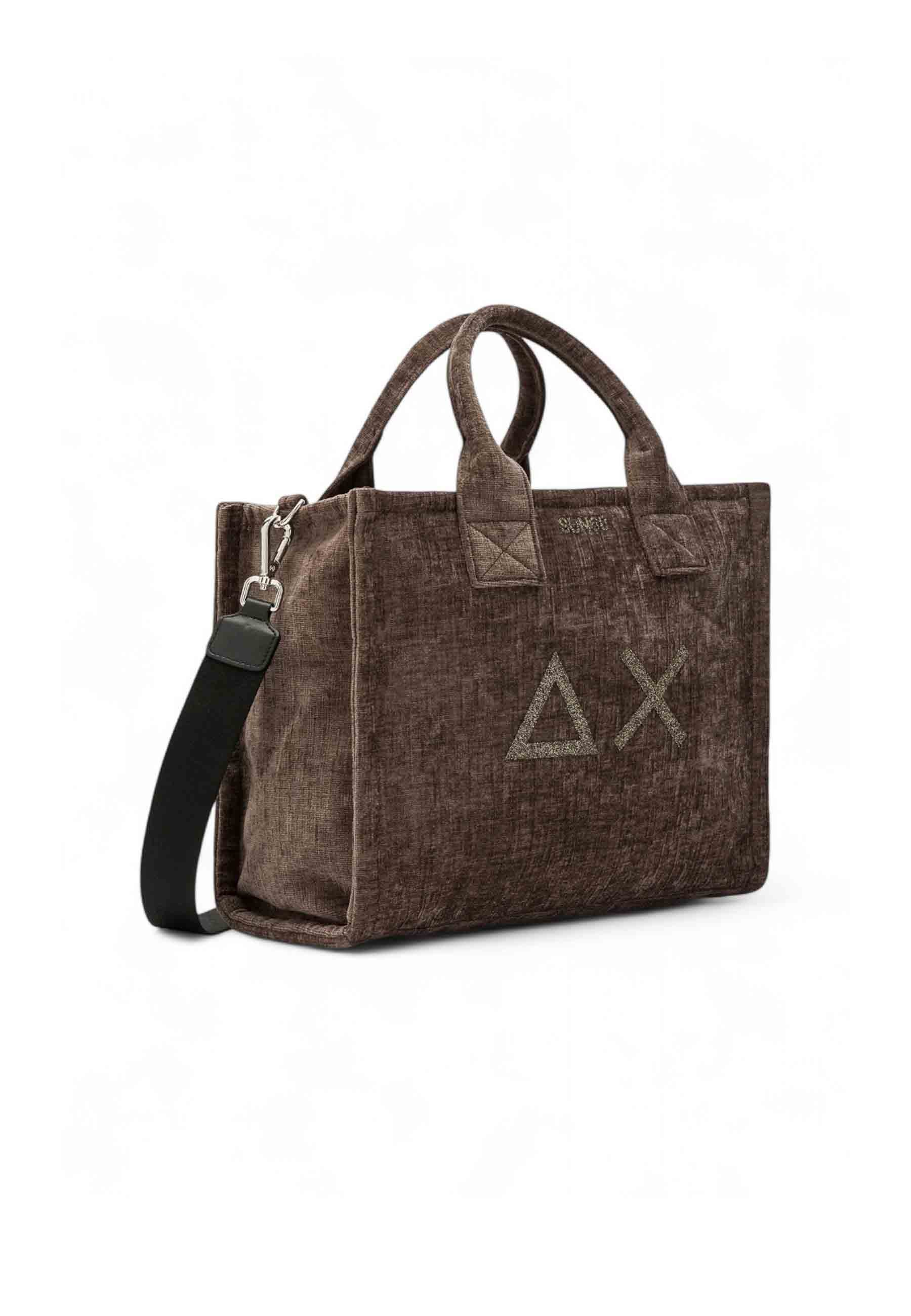 Sun68 Borsa A Mano Donna Nero Glitter Inverno