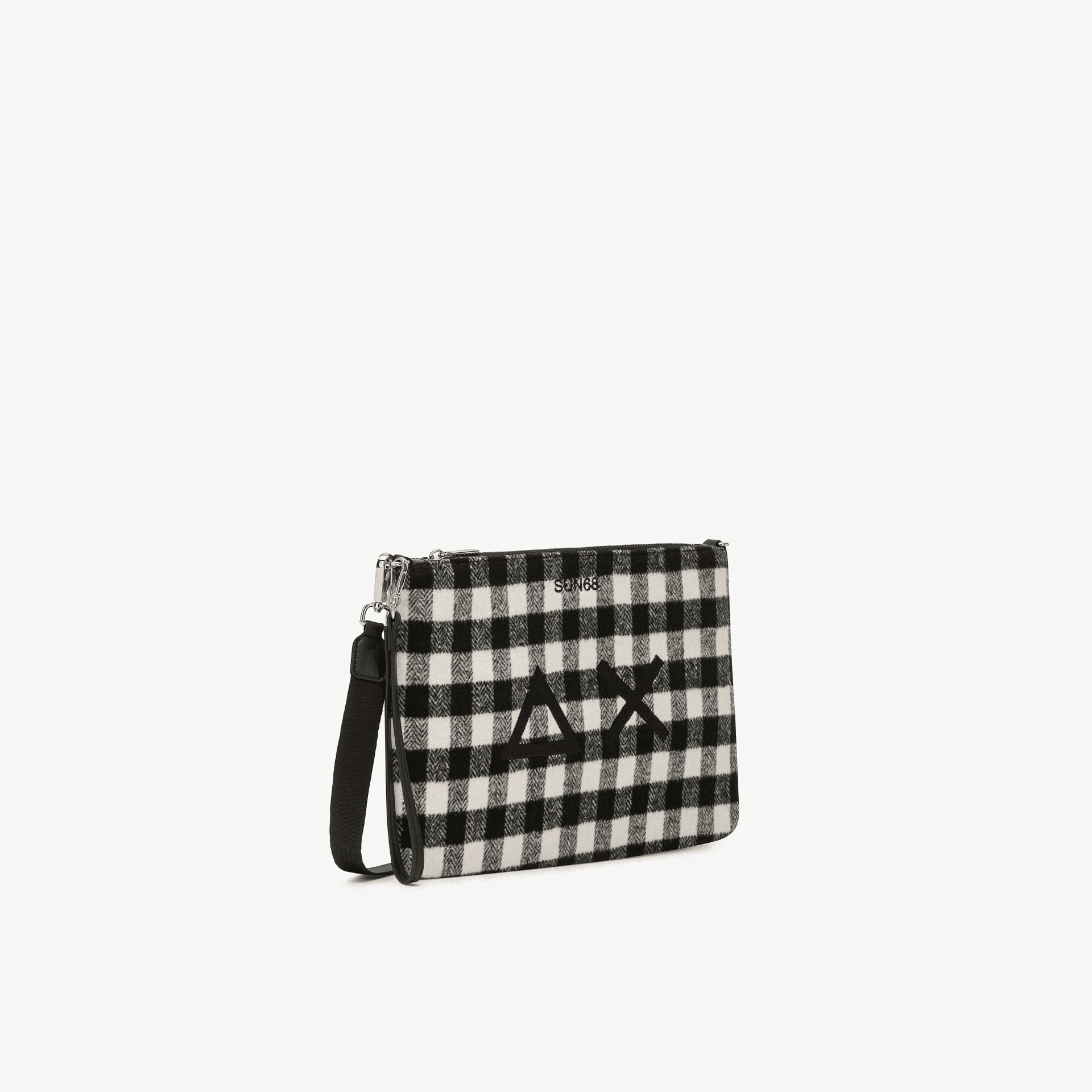 Sun68 Pochette Lana Check Nero Donna