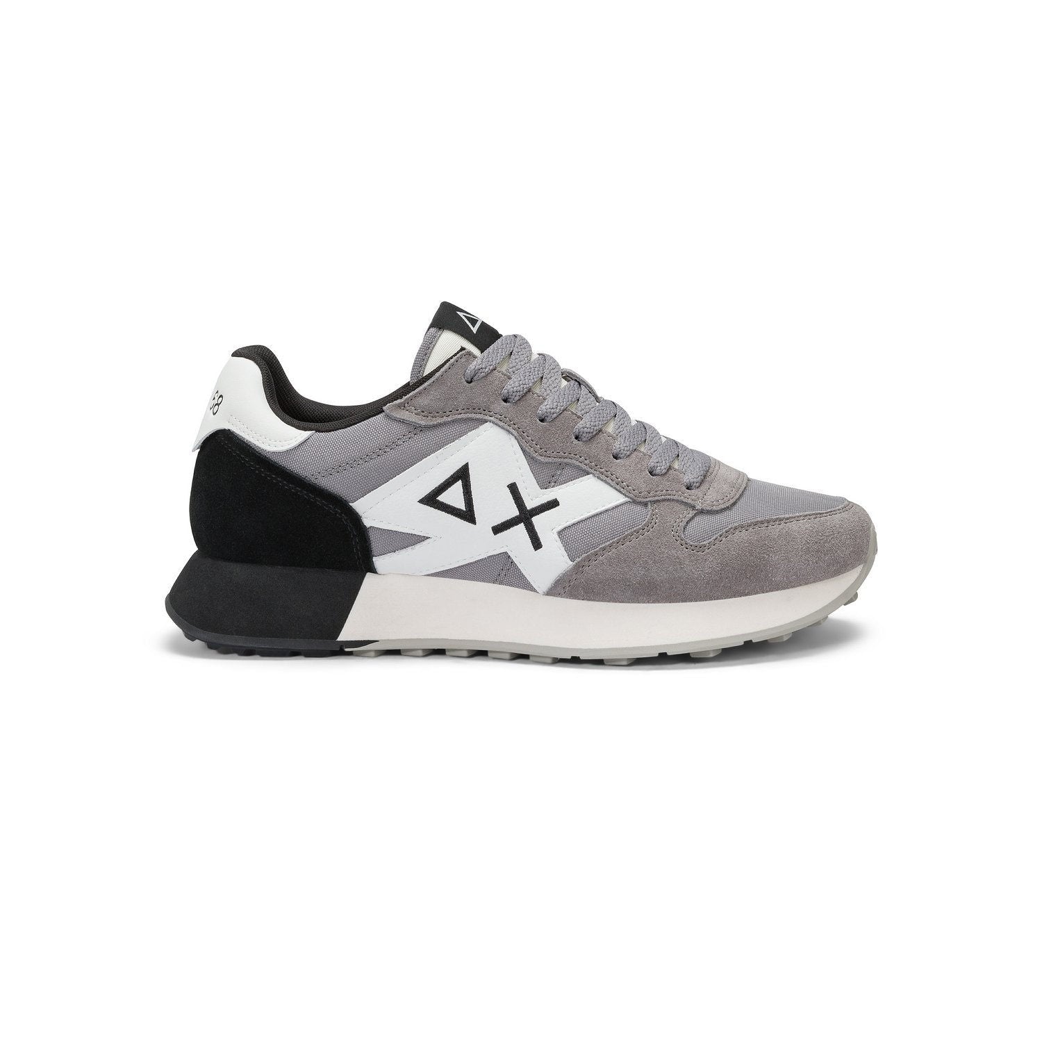 SUN68 Jaki Solid Sneaker Bassa Uomo - Z45113 Grigio Medio