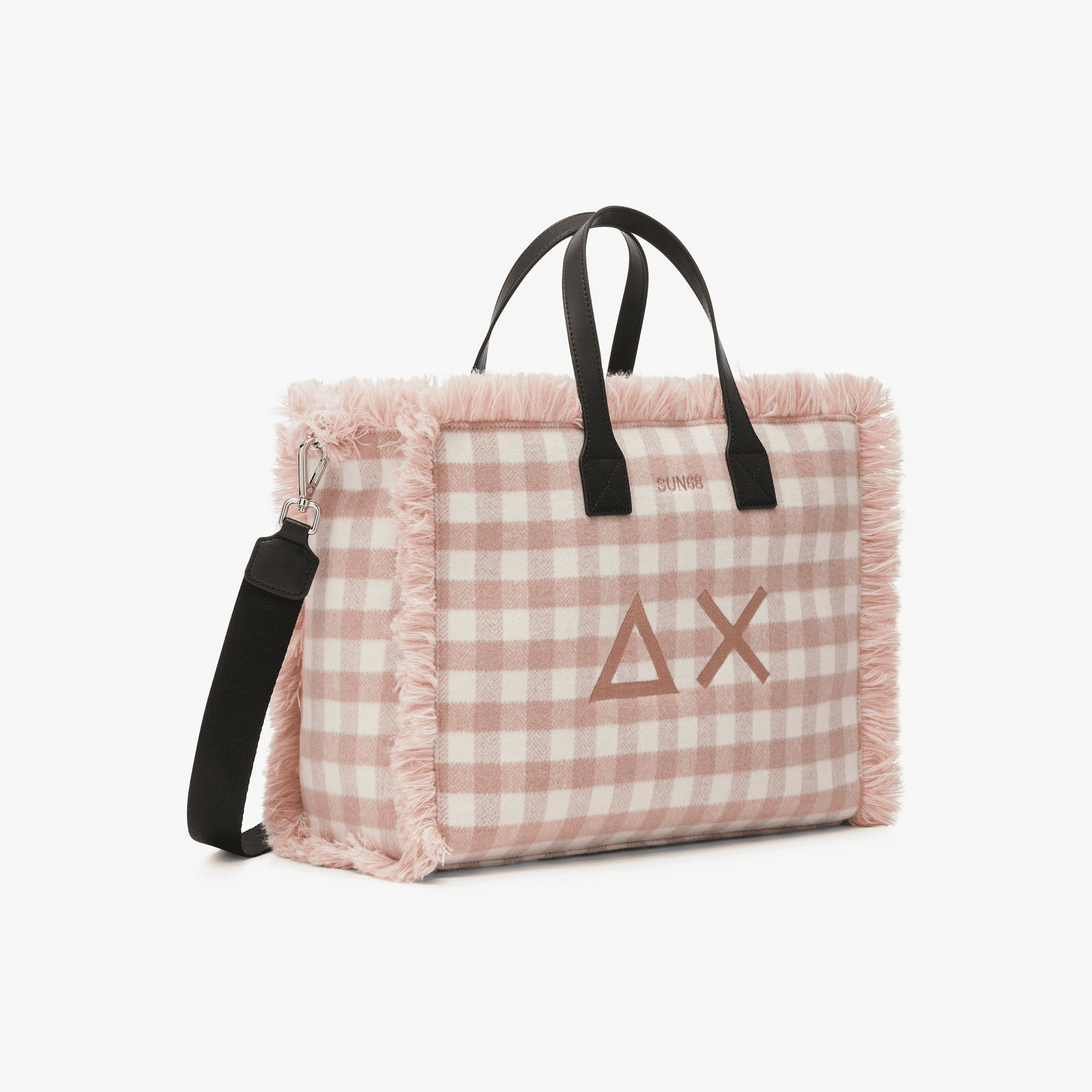 Sun68 Borsa A Mano Donna Inverno Nero Frange
