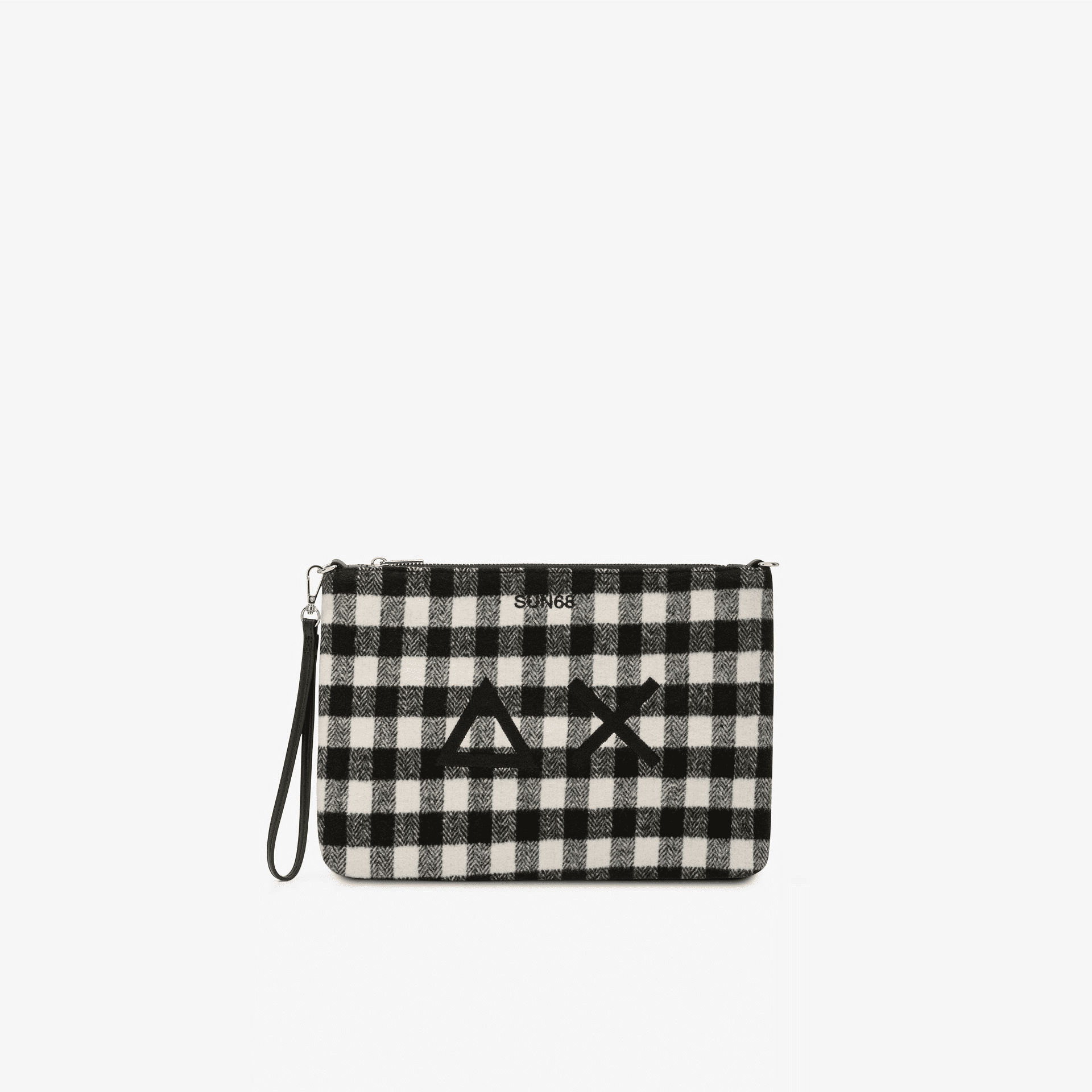 Sun68 Pochette Lana Check Nero Donna