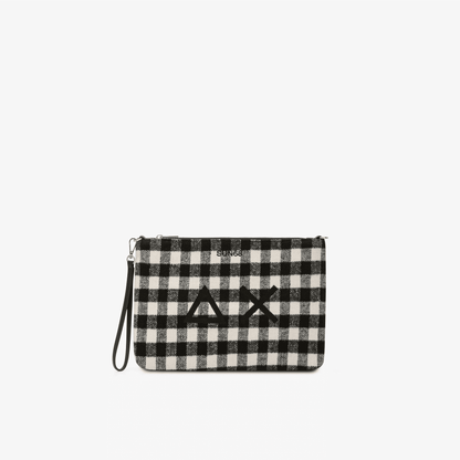 Sun68 Pochette Lana Check Nero Donna