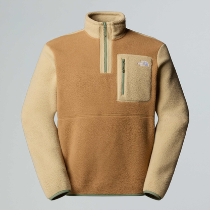 Giacca in pile Yumiori con cerniera a 1/4 da uomo