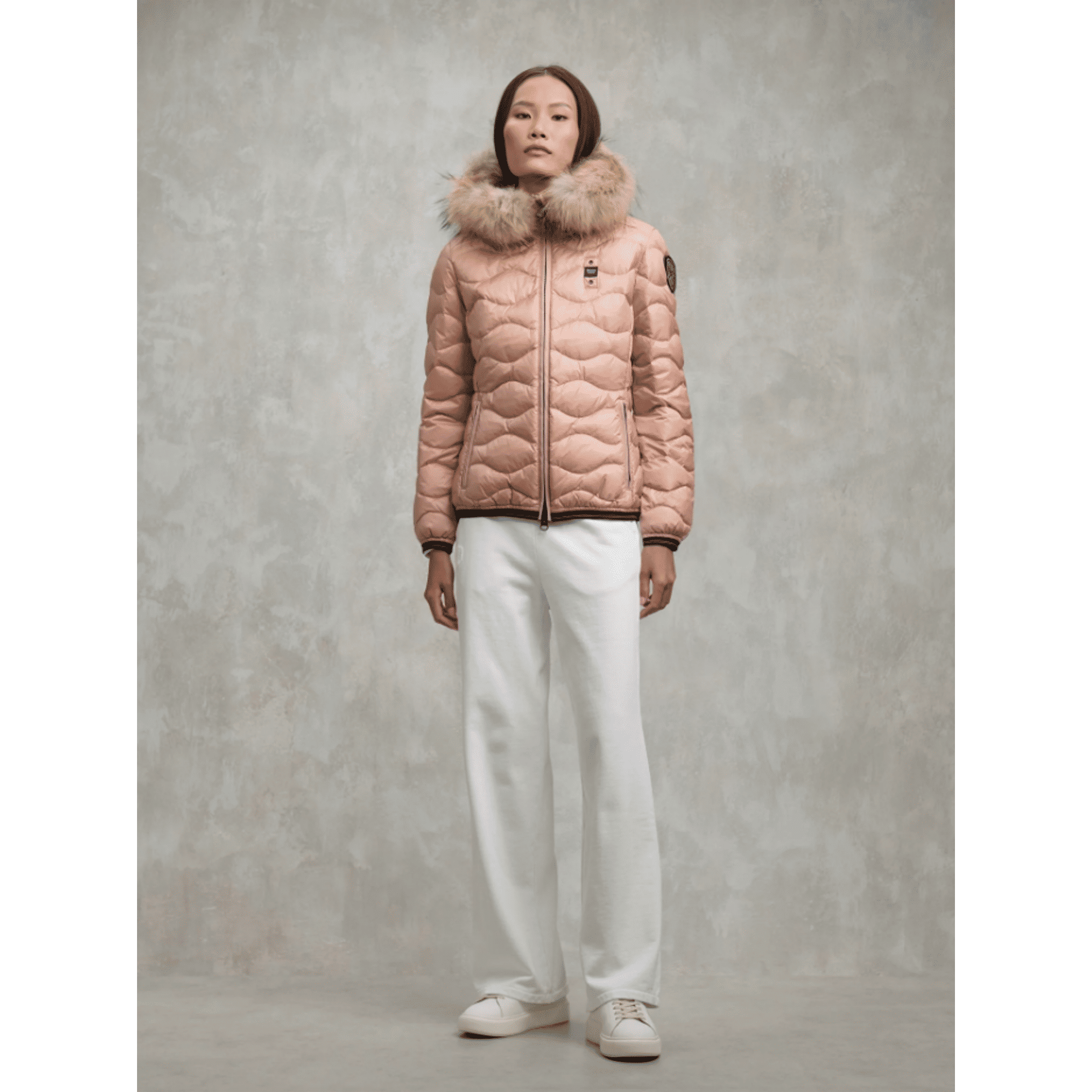 PIUMINO CON BORDO IN PELLICCIA ALDIE