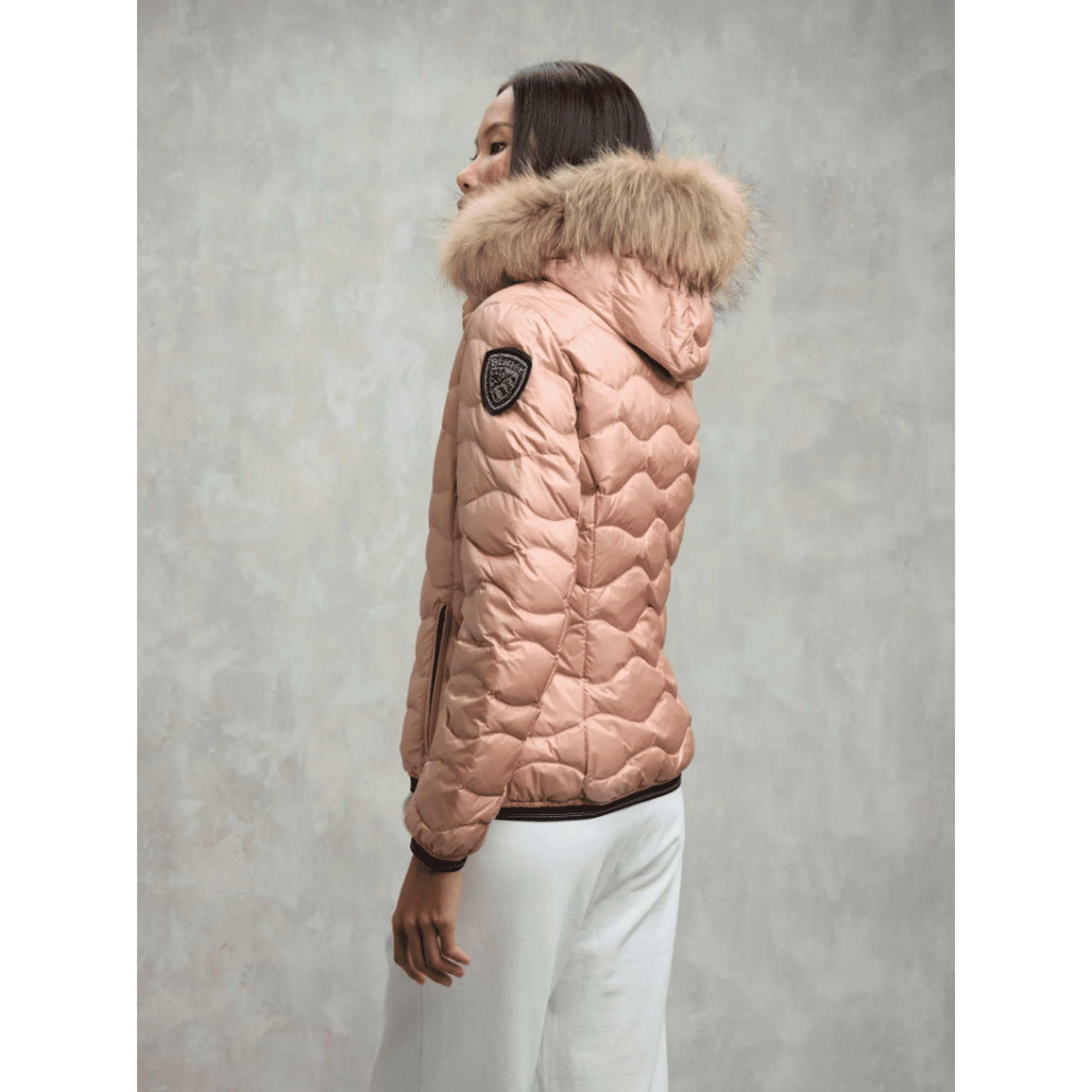 PIUMINO CON BORDO IN PELLICCIA ALDIE