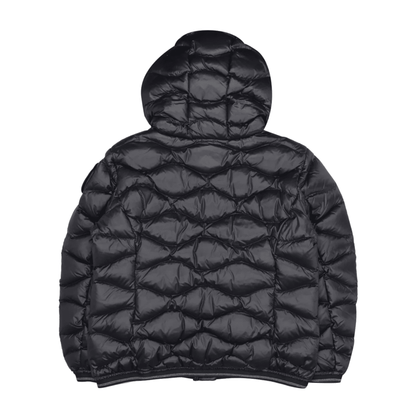 Piumino Blauer nero onde logo strass Lowell da bambina C03385007285999