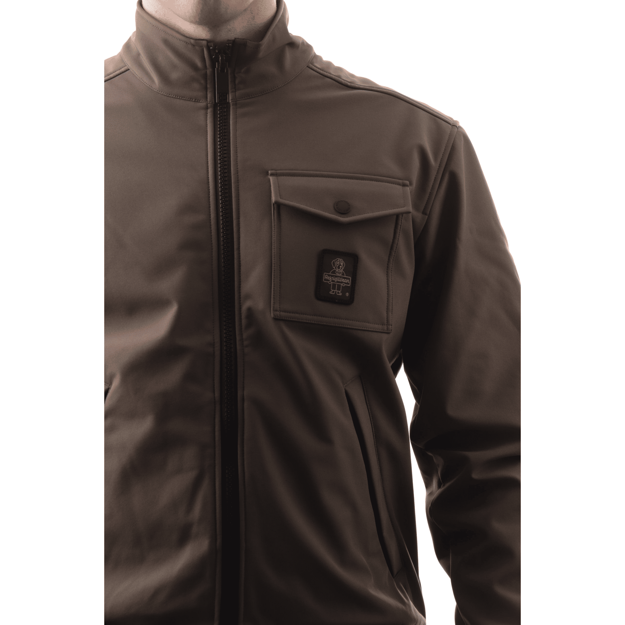 Giacca Refrigiwear verde da uomo full zip Captain G00808