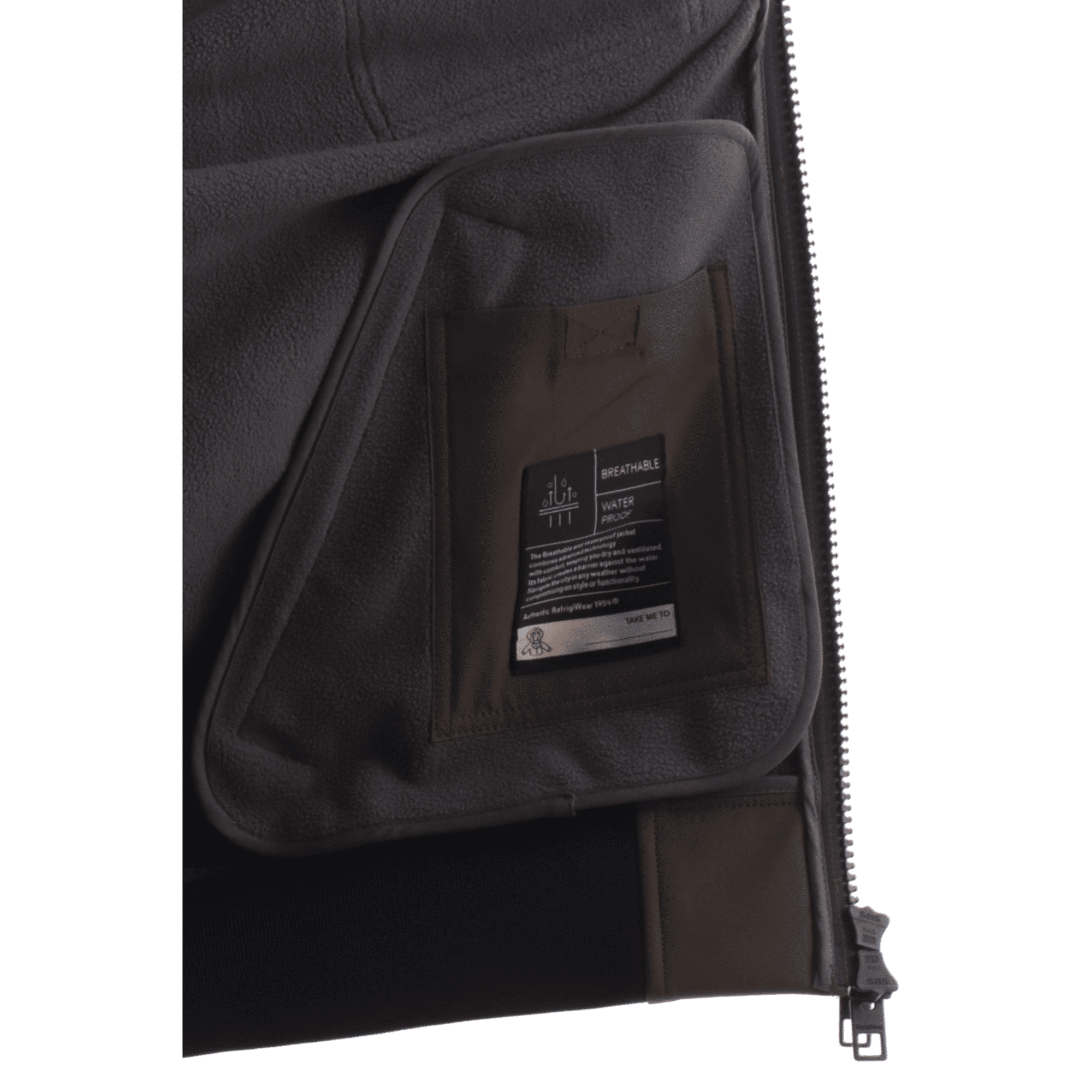 Giacca Refrigiwear verde da uomo full zip Captain G00808