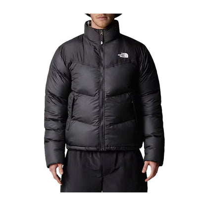 Piumino Uomo Saikuru doppio logo Nero modello frontale