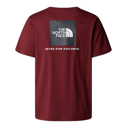 T-shirt Uomo NSE Box posteriore bordeaux retro