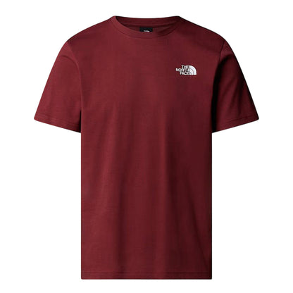 T-shirt Uomo NSE Box posteriore bordeaux
