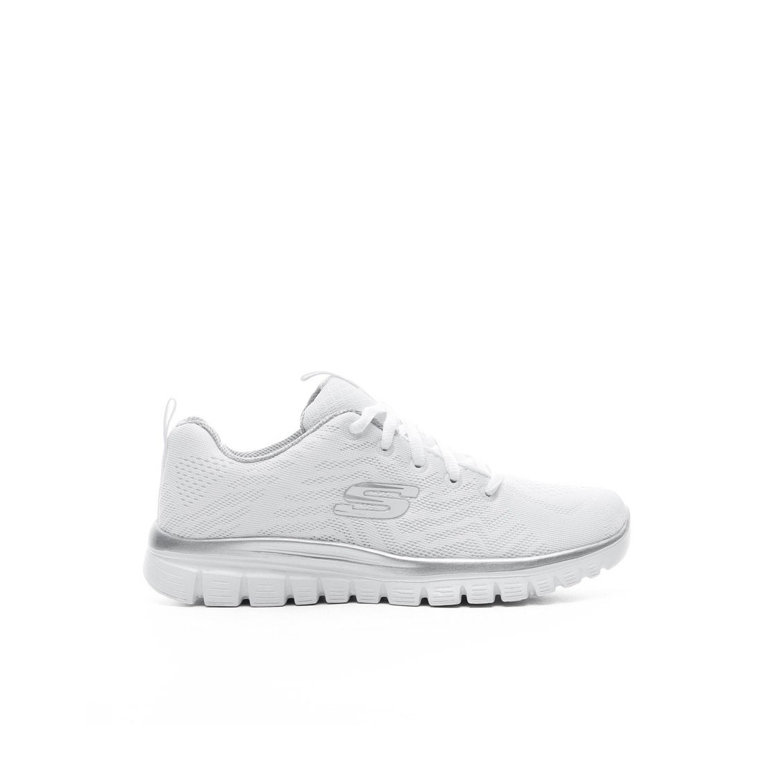 SKECHERS SCARPE RUNNING W DONNA GRACEFUL GET CONNECTED BIANCHE