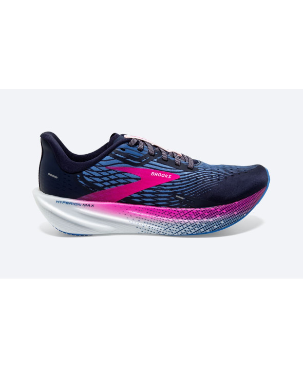 BROOKS SCARPA RUNNING W DONNA HYPERION MAX PEACOT/MARINA BLUE/ PINK GIO