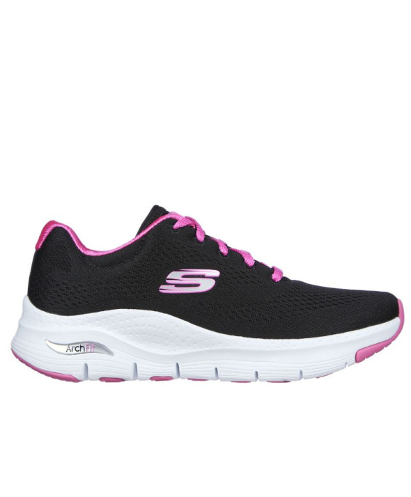 SKECHERS SCARPA RUNNING W DONNA ARCH FIT BIG APPEAL FUCSIA-NERE