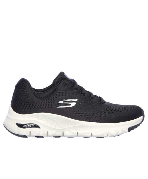 SKECHERS SCARPA RUNNING W DONNA ARCH FIT BIG APPEAL BIANCO-NERE