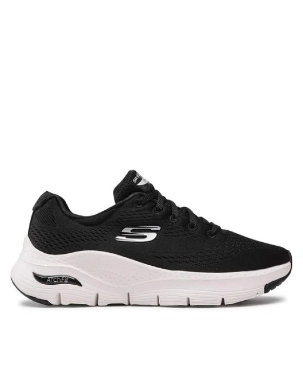 SKECHERS SCARPA RUNNING W DONNA ARCH FIT BIG APPEAL BIANCO-NERE