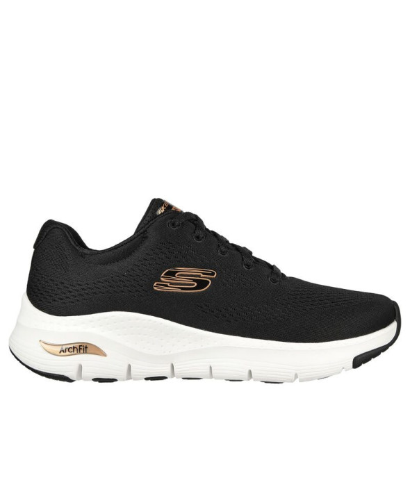 SKECHERS SCARPA RUNNING W DONNA ARCH FIT BIG APPEAL ORO NERO